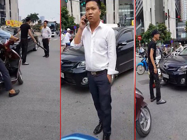 Sự thật thông tin tài xế ô tô bị đánh trên phố Hà Nội là công an