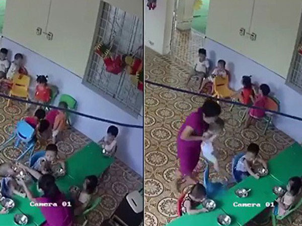 Cơ quan chức năng vào cuộc vụ nữ giáo viên nhồi nhét thức ăn, đánh bé trai 2 tuổi ở Hà Nội