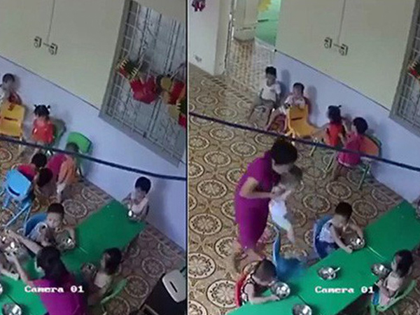 Đã xác định cô giáo mầm non nhồi nhét thức ăn, đánh bé trai hơn 2 tuổi ở Hà Nội