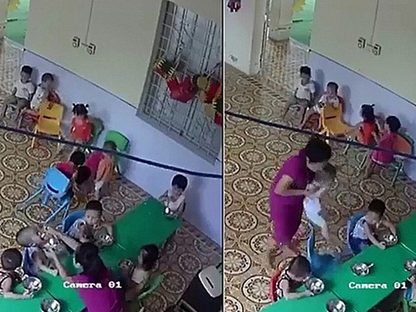 Cho thôi việc cô giáo nhồi thức ăn cho trẻ 2,5 tuổi