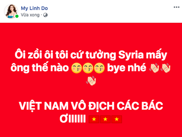 Sao Vbiz vỡ oà sung sướng khi Văn Toàn ghi bàn, đưa Việt Nam vào bán kết ASIAD 2018
