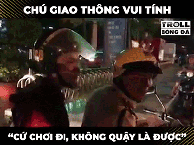 Video anh CSGT dặn dò đoàn cổ động viên: 'Cứ chơi đi, đừng quậy là được'