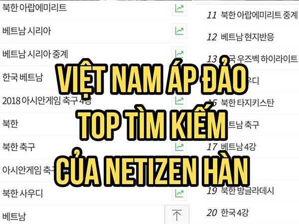Việt Nam đang là từ khoá được Netizen Hàn tìm kiếm điên cuồng sau chiến thắng lịch sử!