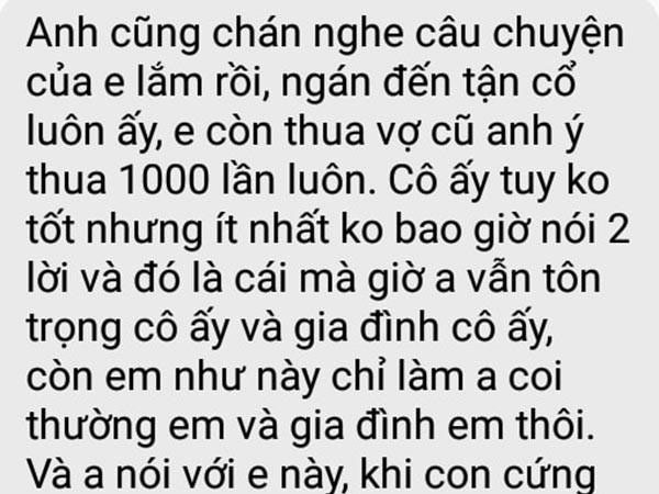 Chậm đưa tiền cho chồng, vợ bầu liền nhận tin nhắn sốc: 'Em thua vợ cũ anh đến 1000 lần!'