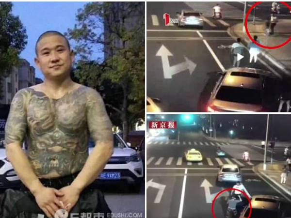 Hùng hổ chém người nhưng lỡ tay làm rơi dao, tài xế BMW bị người đi xe đạp điện giết chết bằng chính dao của mình
