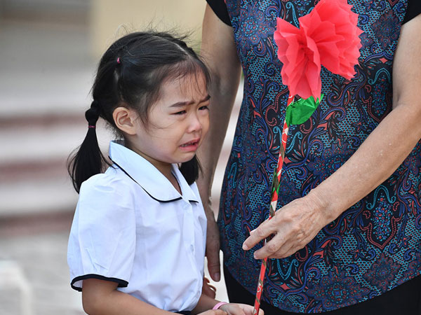 Khoảnh khắc hồn nhiên của học trò nhí ngày khai trường