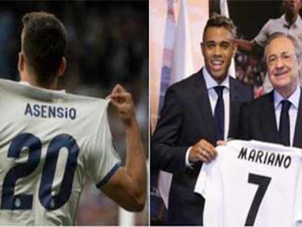 Asensio chứ không phải Mariano được cơ cấu giữ áo số 7 của Ronaldo