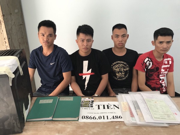 Bắt nhóm thanh niên tổ chức cho vay nặng lãi, xiết nợ