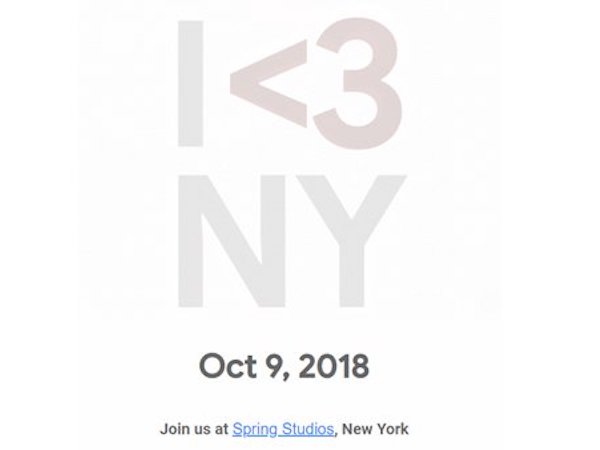 Google gửi lời mời sự kiện 9/10: Pixel 3 và Pixel 3 XL sẽ ra mắt?