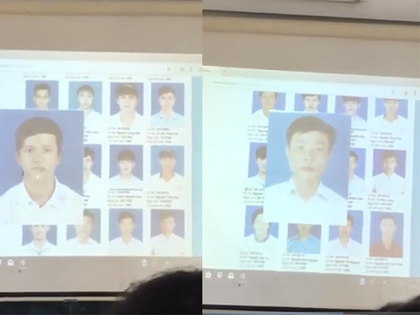 Thầy giáo điểm danh bằng ảnh thẻ, nhận diện từng khuôn mặt, sinh viên đi học hộ hết cách lách luật