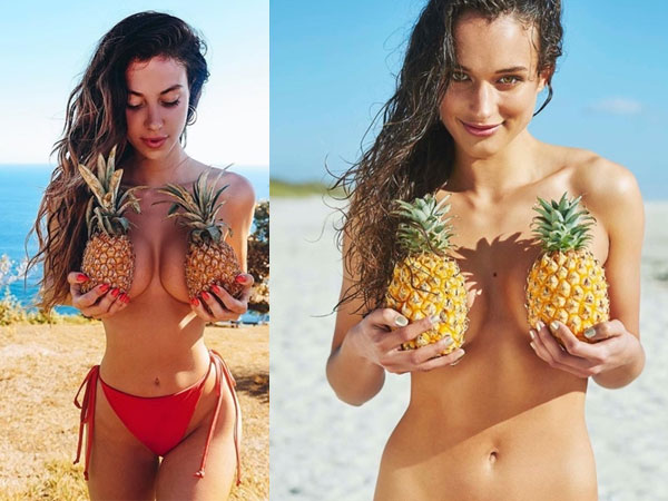 Bikini bằng…dứa đang là xu hướng thống lĩnh mạng xã hội