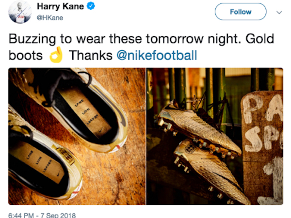 Harry Kane đi giày vàng khi Anh đấu Tây Ban Nha