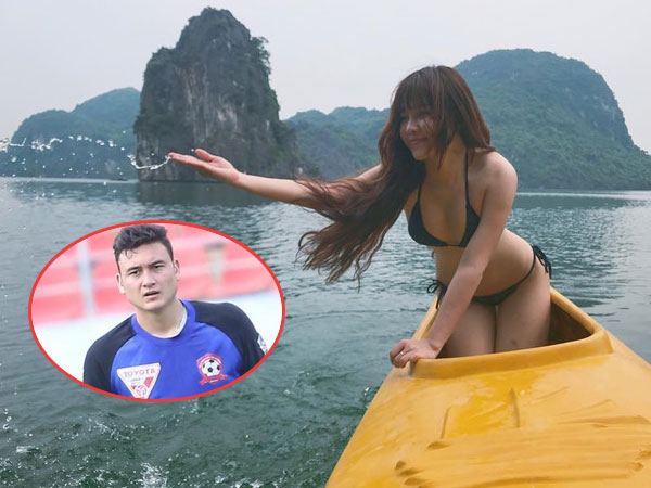 Người yêu tin đồn có vẻ ngoài nóng bỏng của thủ môn Lâm Tây