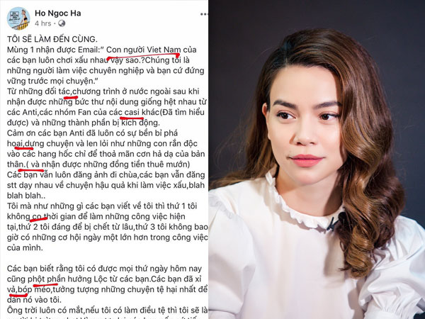 Đọc xong tâm thư Hồ Ngọc Hà gửi đến antifan, cảm thấy cần mở gấp lớp soạn thảo văn bản đúng chính tả cho cô