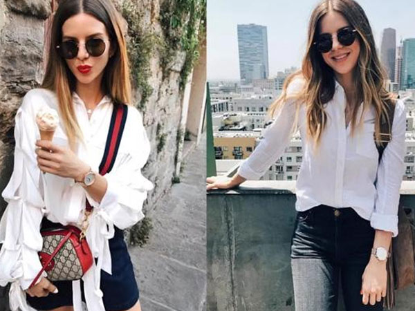 Muôn kiểu biến hóa sành điệu với áo sơ mi trắng cho ngày đầu tuần rạng rỡ