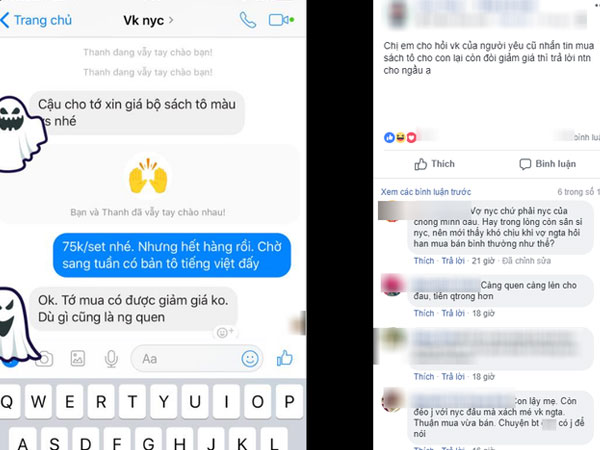 Vợ của người yêu cũ hỏi mua sách tô màu cho con, còn đòi giảm giá, cách ứng xử của cô gái này khiến chị em nóng máu