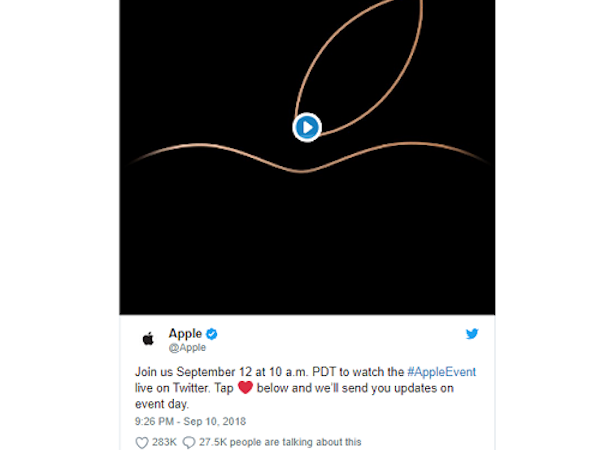 Lễ ra mắt iPhone mới lần đầu được phát trên Twitter
