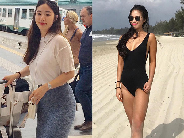 Thiếu nữ Hàn lột xác từ cô nàng mũm mĩm thành mỹ nhân phòng gym