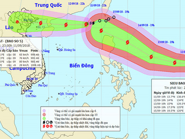 Ứng phó bão số 5 và siêu bão Mangkhut