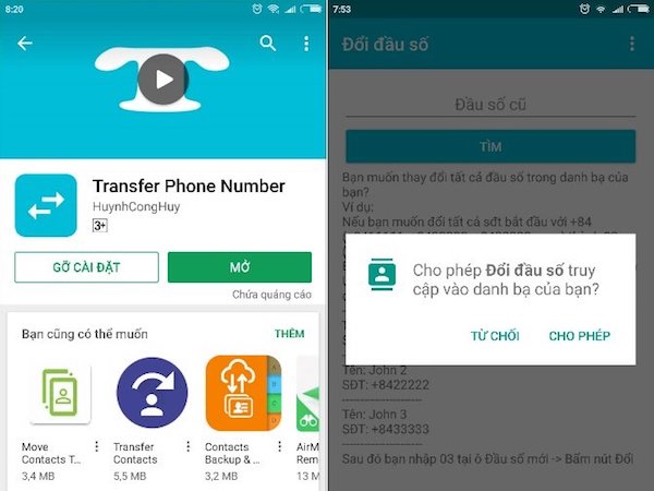 Cách chuyển danh bạ điện thoại 11 số về 10 số trên Android và iOS