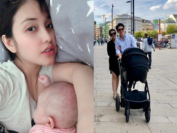 Mai Hồ sinh con ở Đức sau 7 tháng tổ chức đám hỏi với ông xã điển trai tại Việt Nam