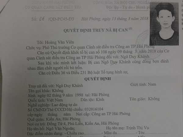 Từ mâu thuẫn qua Facebook, nam thanh niên bị chém tử vong trước cổng trường học