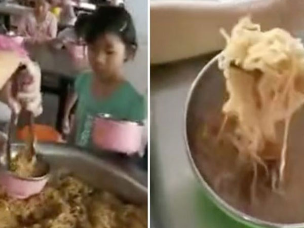 'Cô ơi, làm ơn cho cháu thêm một ít mì nữa', câu nói nhói lòng của HS phải ăn trưa bằng nửa bát mì