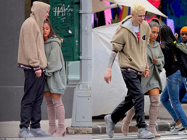 Ariana Grande xuất hiện buồn bã bên bạn trai sau khi tình cũ qua đời