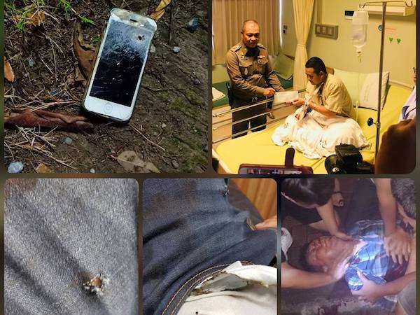 Đấu súng với gangster, cảnh sát Thái Lan thoát chết nhờ iPhone