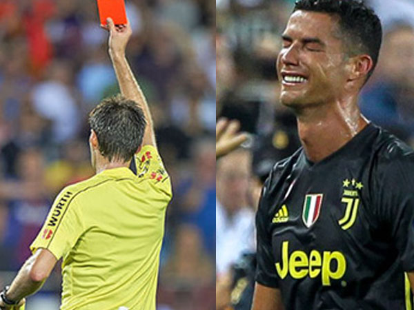 Nhìn lại 11 lần bị truất quyền thi đấu của Ronaldo