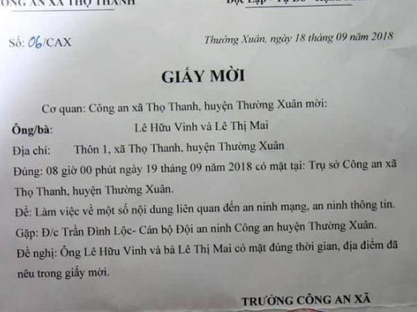 Thực hư câu chuyện đưa khoản thu lên mạng bị công an mời lên làm việc