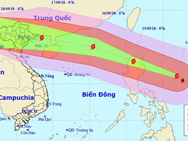 Chủ tịch UBND TP Hà Nội ra công điện khẩn ứng phó siêu bão Mangkhut
