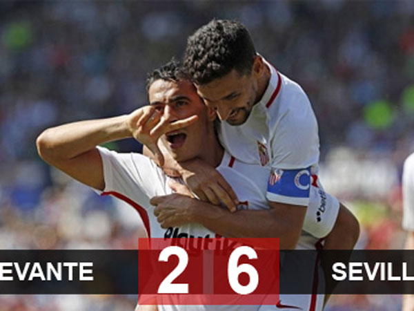 Yedder lập hat-trick giúp Sevilla hủy diệt Levante