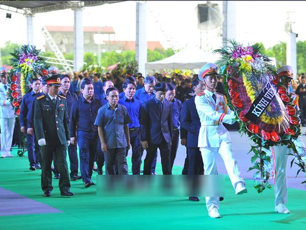 Lễ truy điệu Chủ tịch nước Trần Đại Quang tại quê hương Ninh Bình