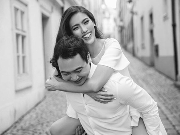 Hé lộ ảnh cưới ngọt ngào, giản dị chụp ở Paris của Lan Khuê và ông xã đại gia trước ngày trọng đại