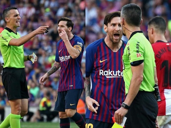 Messi đã dằn mặt trọng tài trên sân như thế nào?