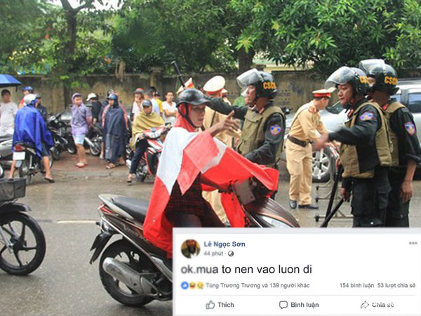 Người đàn ông nghi ôm lựu đạn cố thủ viết status thách thức trên facebook
