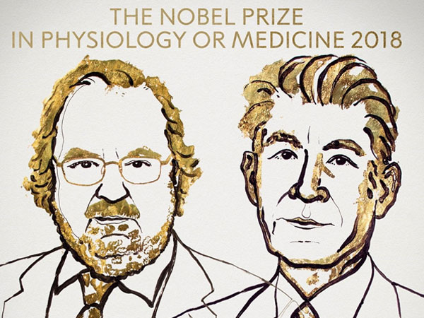Nobel Y học 2018 được trao cho liệu pháp điều trị ung thư
