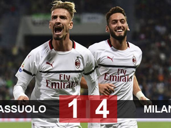 Sassuolo 1-4 Milan: Ghế của Gattuso tạm thời bớt lung lay