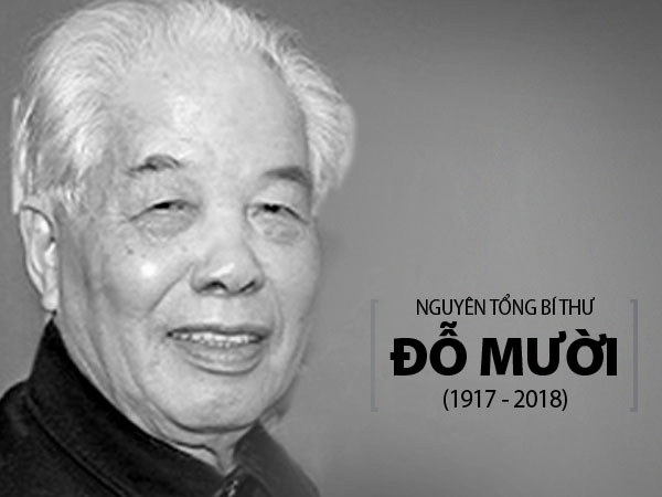Danh sách Ban lễ tang nguyên Tổng Bí thư Đỗ Mười