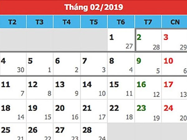 Nghỉ tết nguyên đán 2019: 9 ngày, nhiều hay ít?
