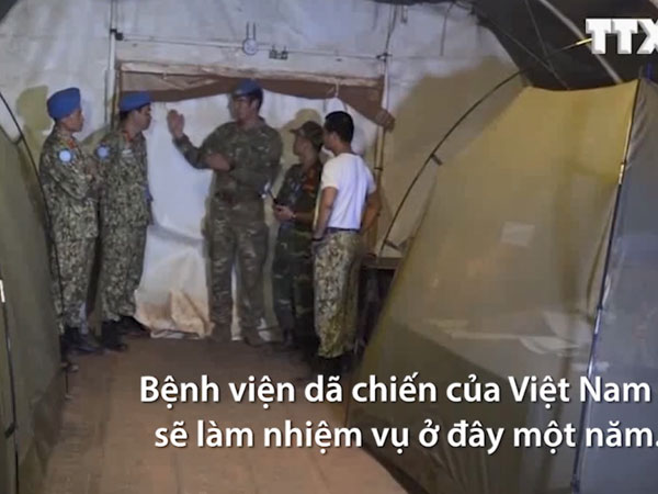 Video Bệnh viện dã chiến Việt Nam ở khu nhà container tại Nam Sudan