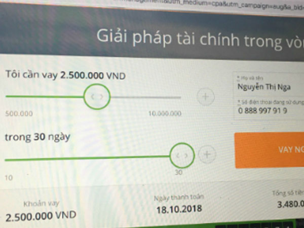 Vì sao cho vay trực tuyến lãi suất 720% vẫn có đất sống?