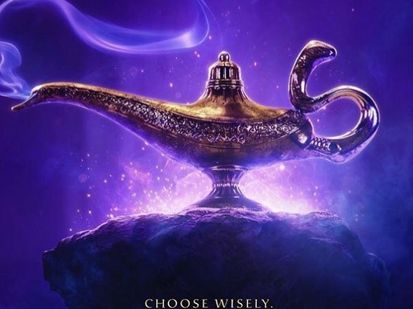 Disney ra mắt poster Aladdin live-action lung linh ảo diệu, Will Smith háo hức biến thân thành Thần đèn 'xanh lè'