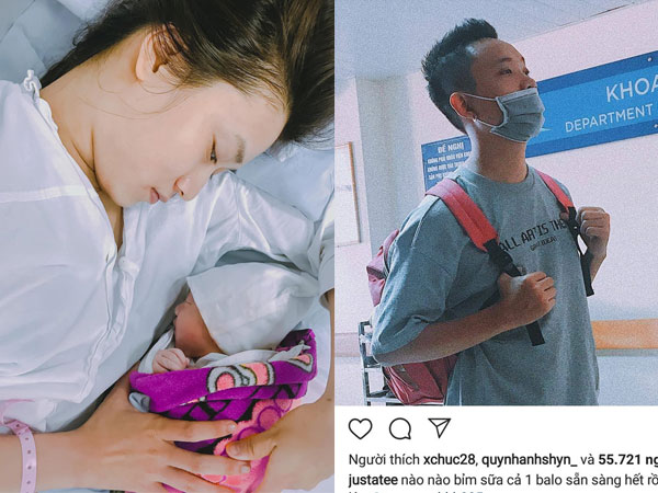 Khoe ảnh con gái, JustaTee - Trâm Anh chính thức lên chức cha mẹ