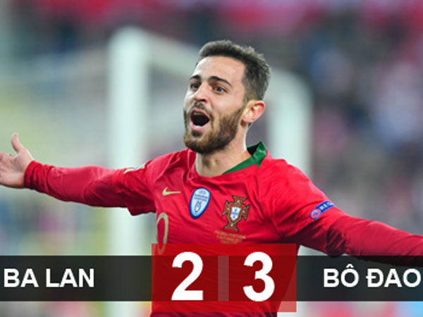 Ba Lan 2-3 Bồ Đào Nha: Không Ronaldo, vẫn giành 3 điểm