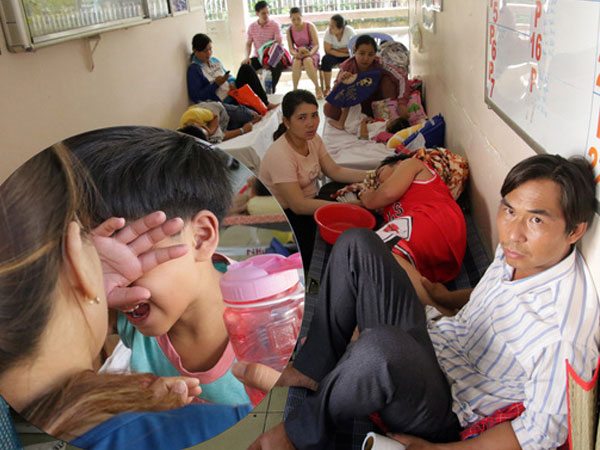 Một ngày ở BV Nhi tại Sài Gòn: Bệnh nhân nằm 'phơi nắng, phơi sương' dọc hành lang bệnh viện