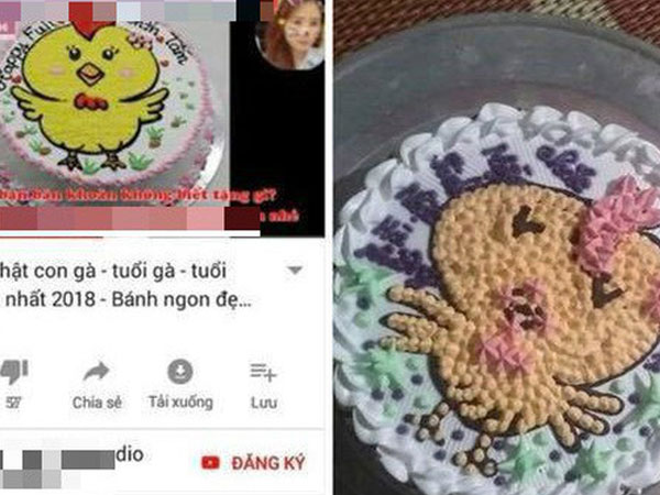 Đặt bánh sinh nhật hình gà con, mẹ trẻ tá hỏa khi nhận thành phẩm