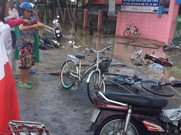 Hiệu trưởng trường nơi xảy ra vụ dây điện đứt khiến 6 học sinh thương vong: Trời đã tạnh mưa và có phụ huynh đến đón nên mới cho các em ra về