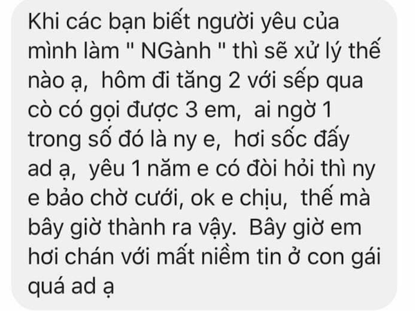 Choáng vì bạn gái giữ gìn bao lâu hóa ra là 'tay vịn', chàng trai còn bị mỉa mai tơi tả vì cách biết sự thật